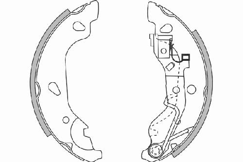 Колодки гальмові задні, барабанні 2723669 NK
