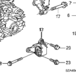 Купити 50850SZAA02 Honda Подушка коробки передач