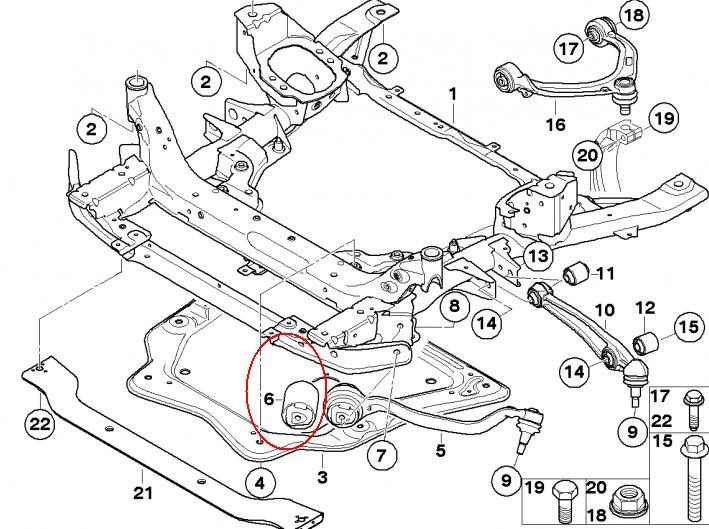 31106778015 BMW Сайлентблок переднього нижнього важеля