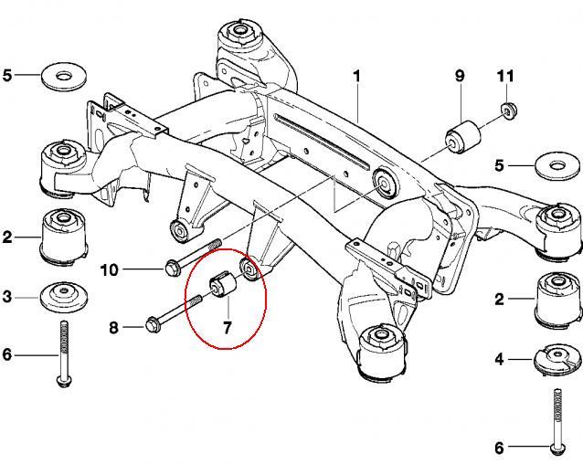 Купити 33176770457 BMW Сайлентблок задньої балки
