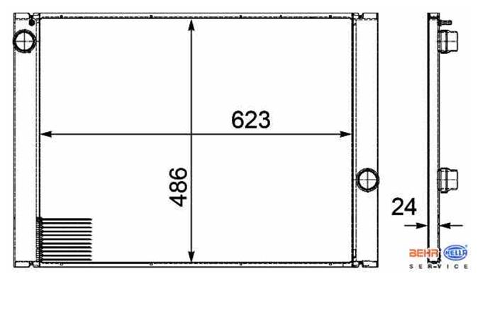 Радіатор 8MK376719141 HELLA