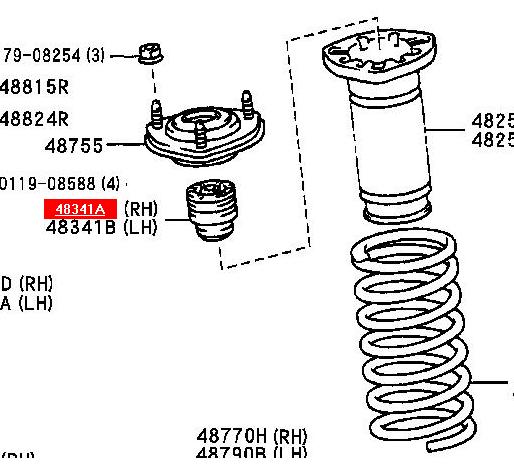 Купити T14JZ90E RBI Буфер-відбійник амортизатора заднього