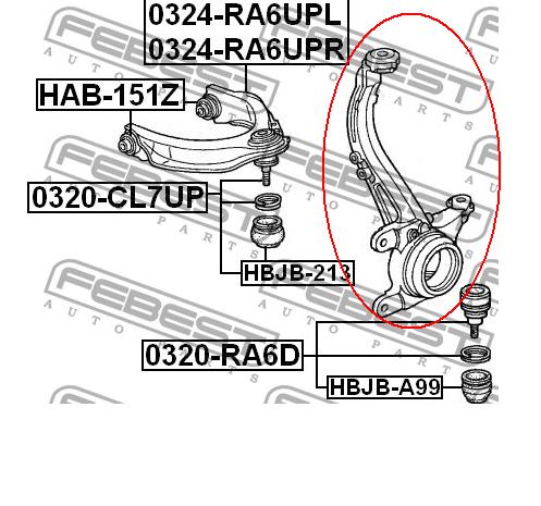51210SDAA01 Honda Кульові на авто
