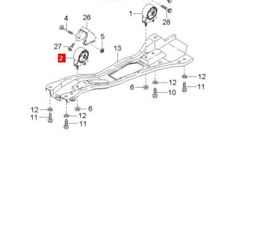 Купити 21930FD050 Hyundai/Kia Подушка двигуна передня