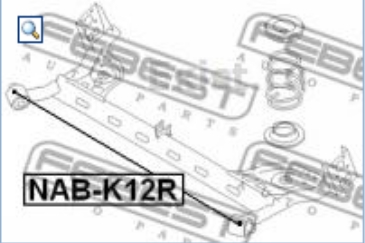 Купити NABK12R Febest Сайлентблок задньої балки