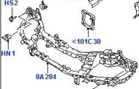 Панель передня Ford 1508632 ціна, від 93.89 USD