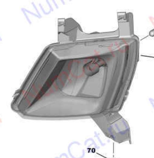 6206L3 Peugeot/Citroen Фара протитуманна, права