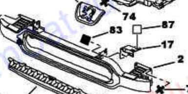 7414FN Peugeot/Citroen Балка бампера переднього