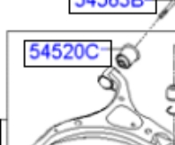 Купити 545502P000 Hyundai/Kia Сайлентблок передньої підвіски