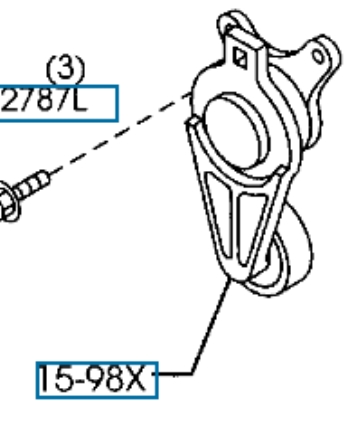 Натягувач приводного ременя CY0115980C Mazda