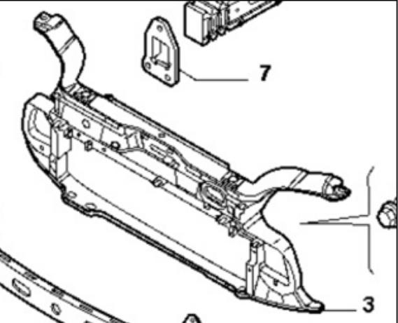 Рамка радіатора 51700202 Fiat/Alfa/Lancia