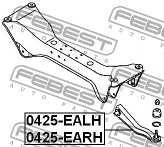 Задня поперечна тяга Febest 0425EARH ціна, від 37.71 USD