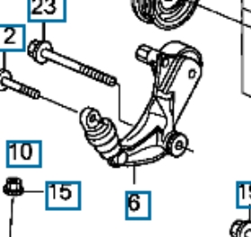 Натягувач приводного ременя Honda 31170RWK025
