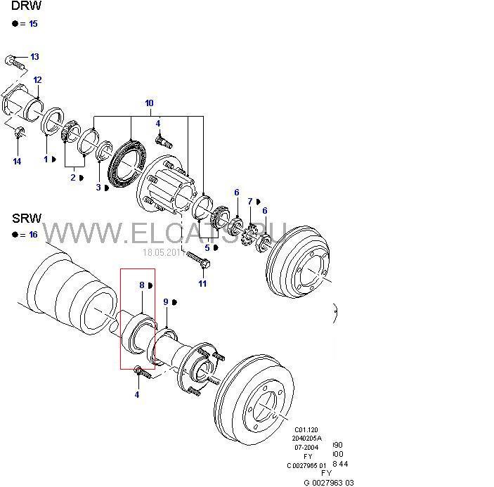 Купити 4552765 Ford Підшипник задньої ступиці