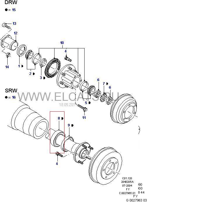 Підшипник маточини задньої F75W1225BA BSG