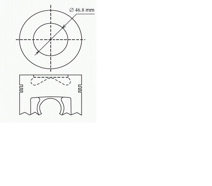 Купити 160702 Mahle Original Поршень в комплекті на 1 циліндр, 2-й ремонт (+0,50)