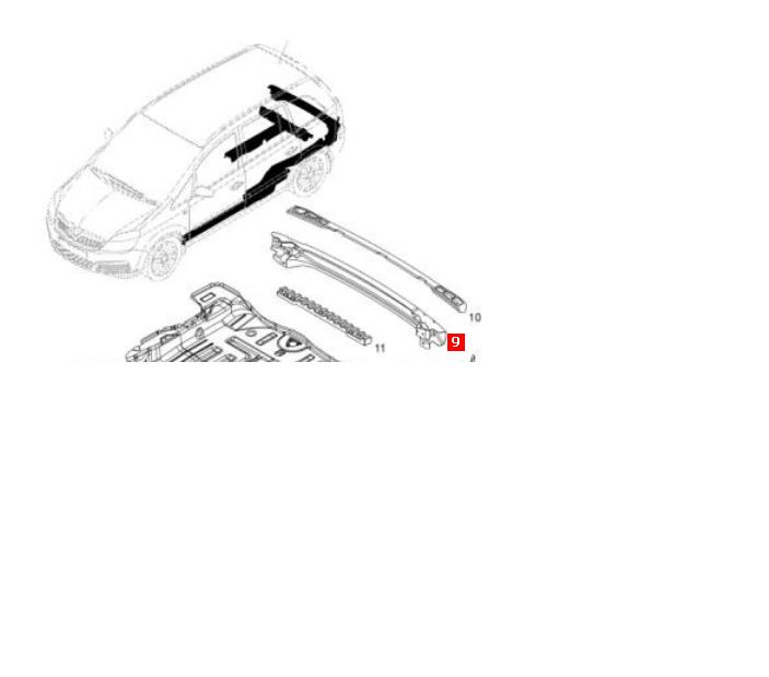 Купити 1405055 Opel Буфер бампера заднього