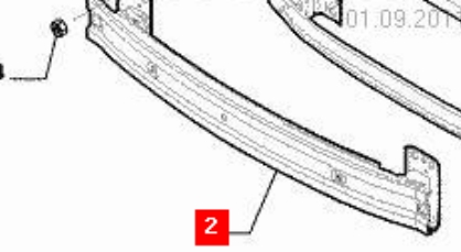 Купити 51786704 Fiat/Alfa/Lancia Буфер бампера переднього
