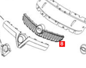 Облицювання радіатора Opel 13214112 ціна, від 179.98 USD