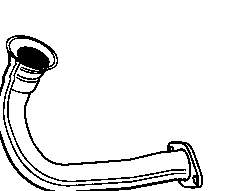 Труба приймальна (штани) глушника, передня 7700832475 Renault (RVI)