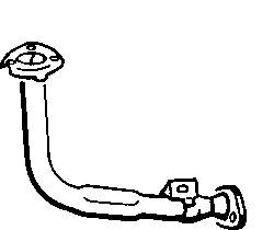 170519 Peugeot/Citroen труба приймальна (штани глушника, передня)