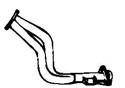 Труба приймальна (штани) глушника, передня Audi 80 (89, 89Q, 8A, B3) (Ауді 80)