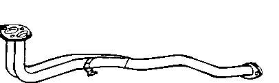 15841 Walker труба приймальна (штани глушника, передня)