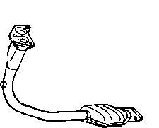 Труба приймальна (штани) глушника, передня Ford Escort '91 EXPRESS (AVL) (Форд Ескорт)