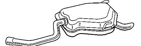 Глушник, задня частина 148359 Bosal