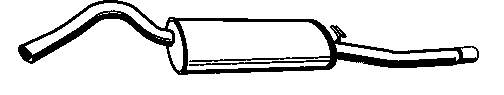 Глушник, задня частина Skoda Felicia 1 (791, 6U1) (Шкода Феліція)