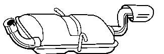 Глушник, задня частина Volvo 31372157