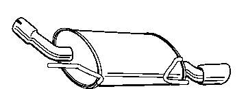 5852191 Opel Глушилка задня