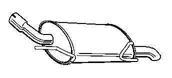 Глушник, задня частина Opel Corsa 100 (F08, F68) (Опель Корса)