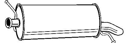 Глушник, задня частина BS135541 Bosal