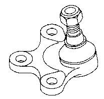 Кульова опора, нижня, права Sidem 63583 ціна, від 13.53 USD