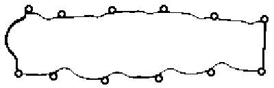 Прокладка клапанної кришки ADM56729 Blue Print