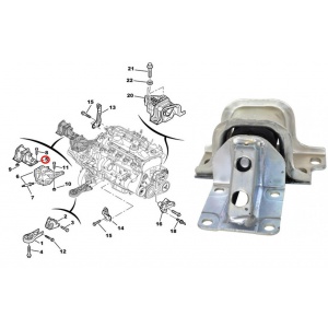 Ліва подушка двигуна Metalcaucho 5269 ціна, від 42.80 USD