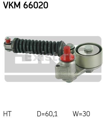 Натягувач приводного ременя SKF VKM66020