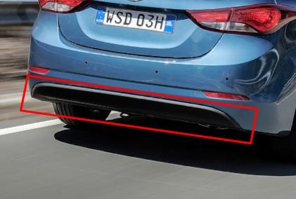 Купити 866123X700 Hyundai/Kia Накладка бампера заднього