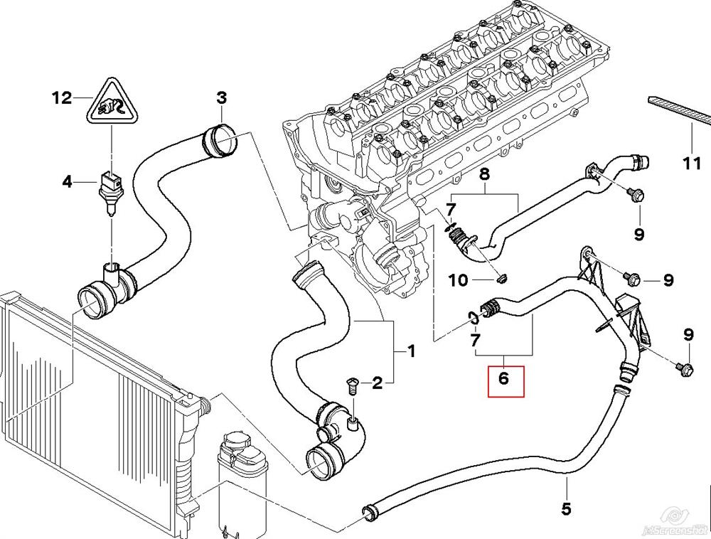 Шланг/патрубок системи охолодження BMW 11537502525 ціна, від 31.00 USD