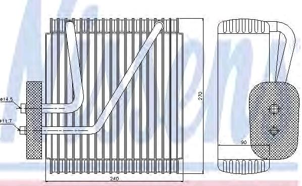 Випаровувач кондиціонера Nissens 92161 ціна, від 25.34 USD