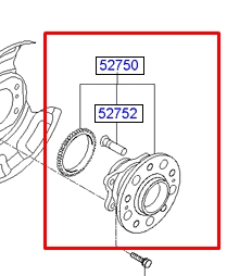 Маточина заднього колеса Hyundai/Kia 527103X000