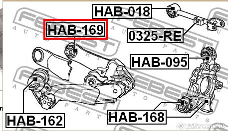 Купити BC2405 Bcguma Сайлентблок заднього нижнього важеля