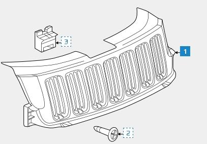 Решітка радіатора 57010708AD Chrysler