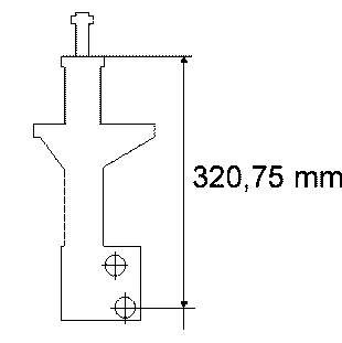 Стойка амортизатора передняя 32b66f BOGE