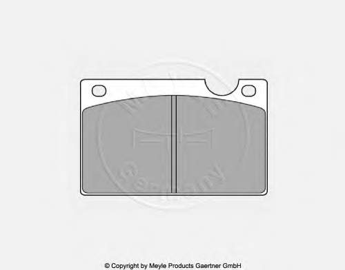 Гальмівні колодки Meyle 0252015316 ціна, від 15.42 USD