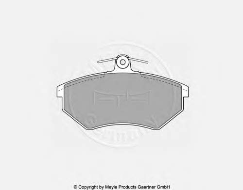 Гальмівні колодки Meyle 0252016816 ціна, від 19.97 USD