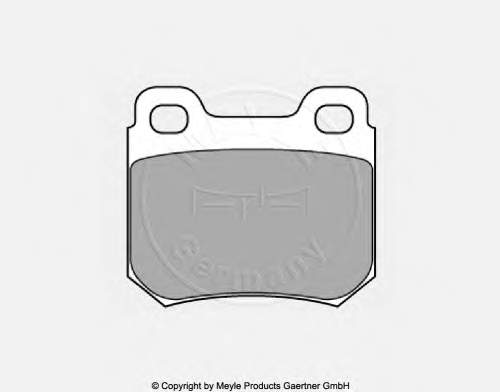Задні гальмівні колодки Meyle 0252068713 ціна, від 10.21 USD
