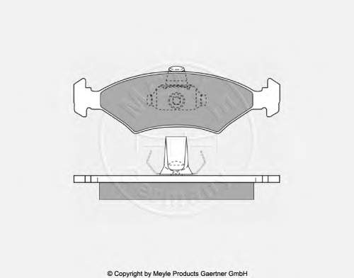 Гальмівні колодки Meyle 0252075318 ціна, від 16.02 USD