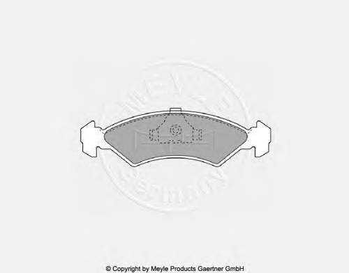 Гальмівні колодки Meyle 0252085717 ціна, від 13.18 USD